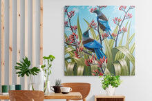 Load image into Gallery viewer, Two Tui in October - Blue
